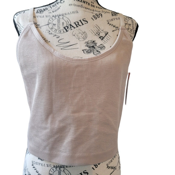 Colsie Tan Ribbed Brami - Picture 2 of 4